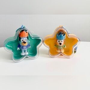 NWT 2024 BLUEY & BINGO Collectible Ornament Set